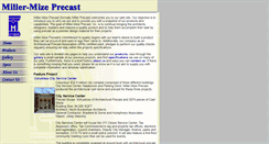 Desktop Screenshot of millermizeprecast.com