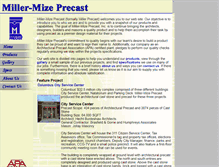 Tablet Screenshot of millermizeprecast.com